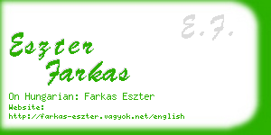 eszter farkas business card